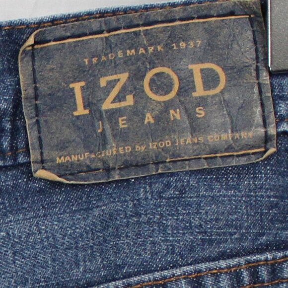 IZOD Men's Blue Denim 5 Pocket Zipper Straight Leg Jeans 32x32 - Picture 8 of 8